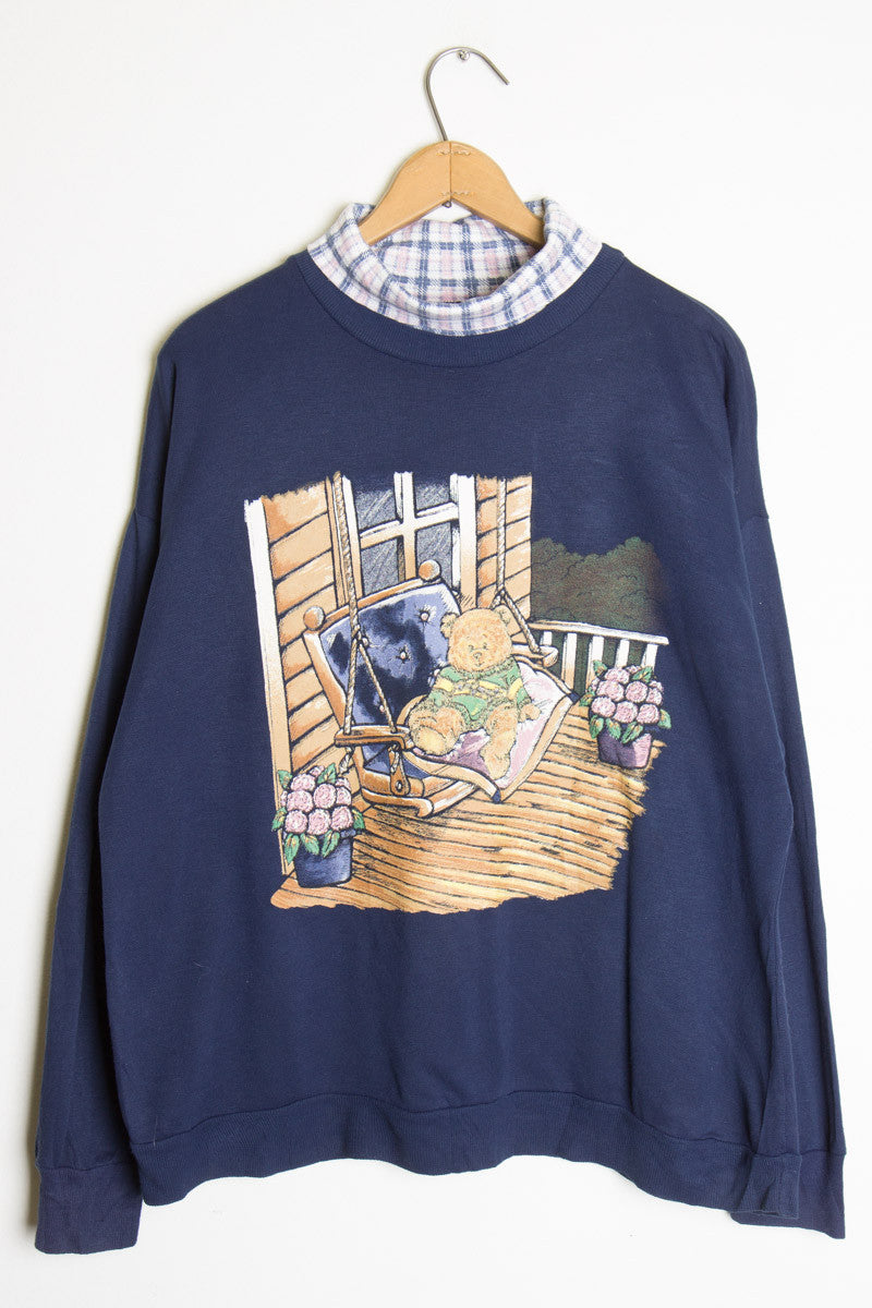 Bear on a Porch Vintage Sweatshirt