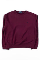 Burgundy Polo Sweatshirt