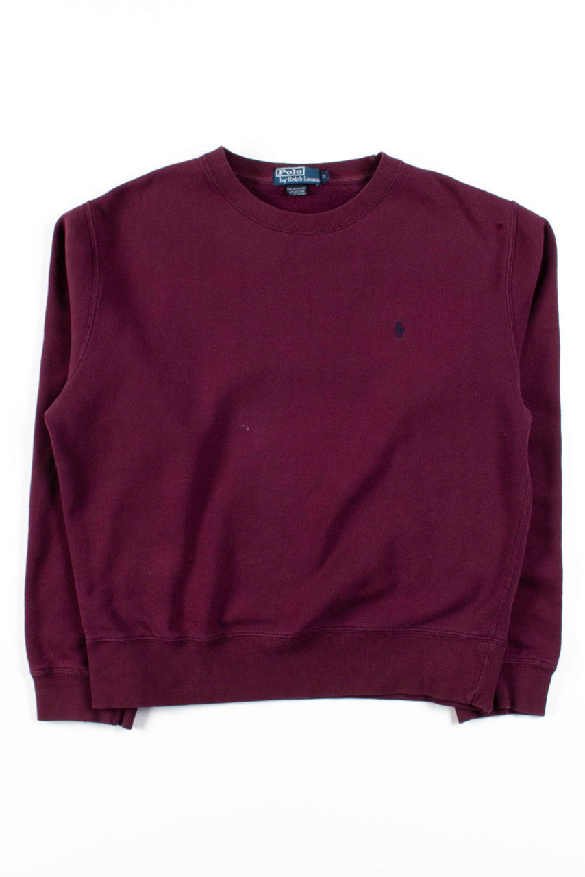 Burgundy Polo Sweatshirt
