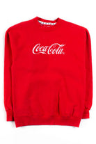 Red Embroidered Coca-Cola Sweatshirt