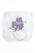 Audrey Bouquet Applique Sweatshirt