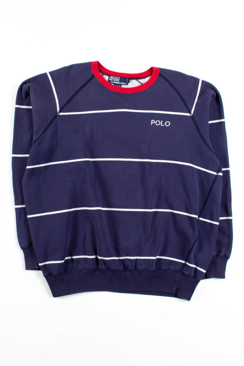 Ralph Lauren Striped Polo Sweatshirt