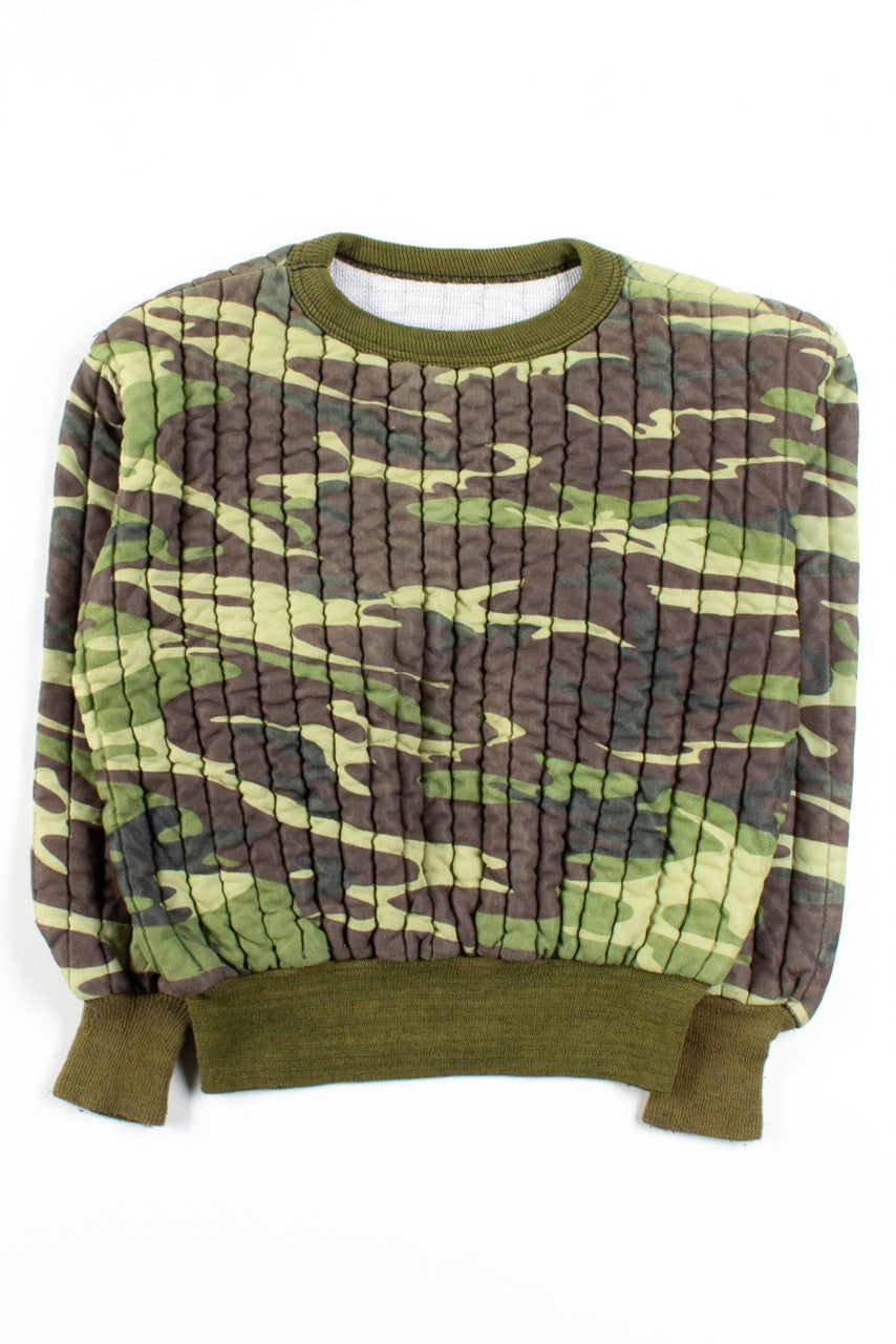 Quilted Camouflage Sweatshirt