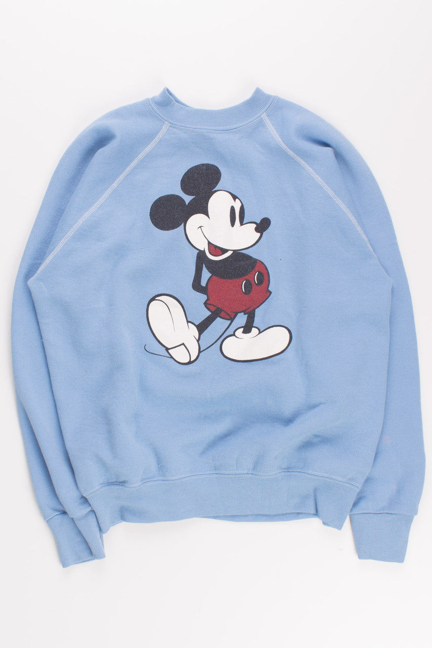 Baby Blue Vintage Mickey Sweatshirt