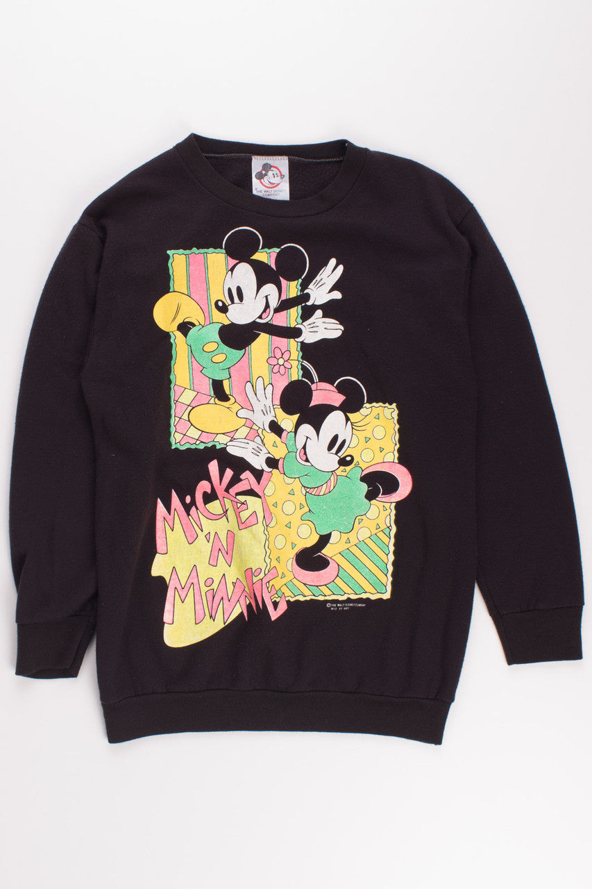Dancing Mickey 'n Minnie Double Print Sweatshirt