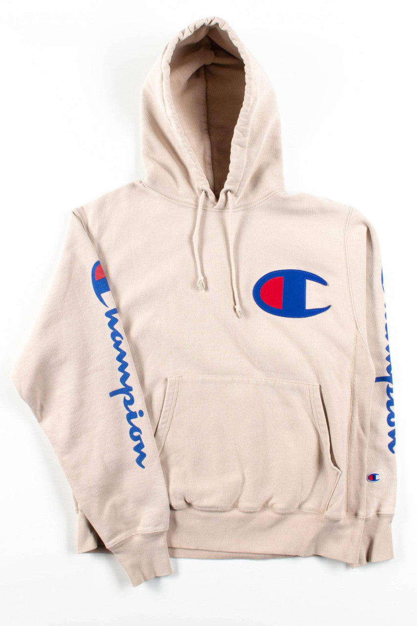 Beige Champion Hoodie