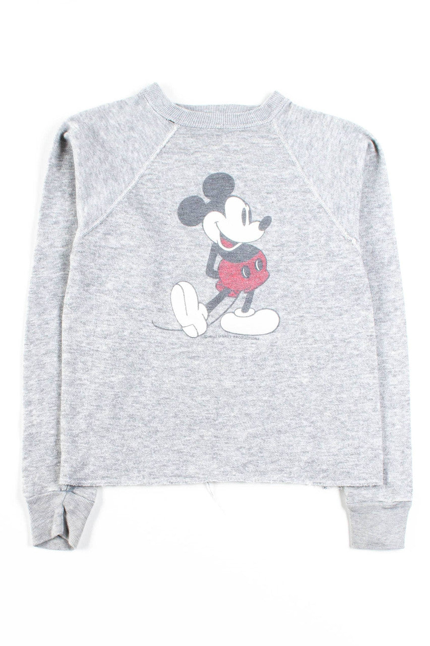 Mickey Mouse Vintage Cropped Sweatshirt