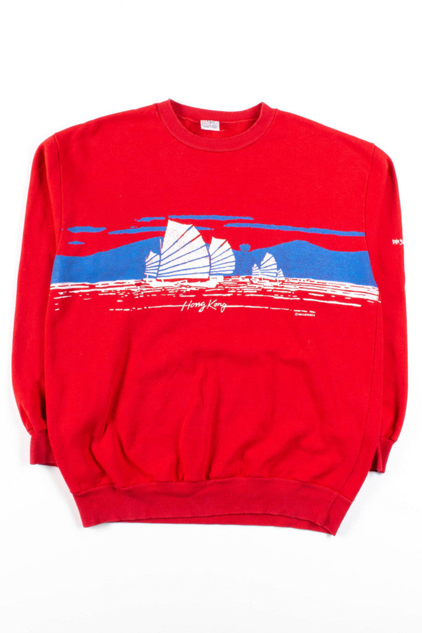 Hong Kong Junk Boats Sweatshirt