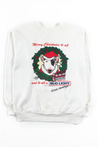 Spuds MacKenzie To All A Bud Light Sweatshirt