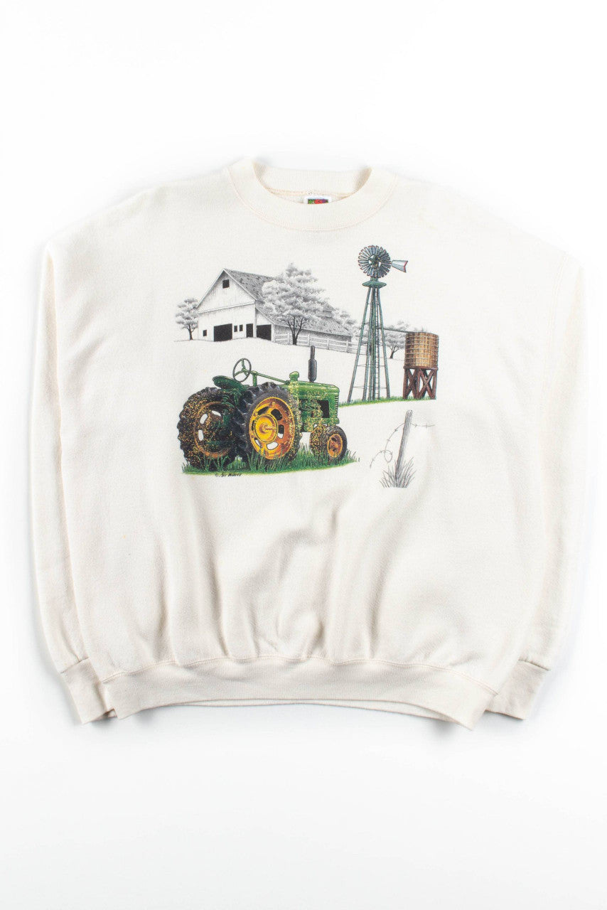 Glittery Tractor Sweatshirt