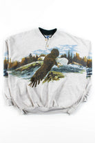 Allover Graphic Bald Eagle Sweatshirt
