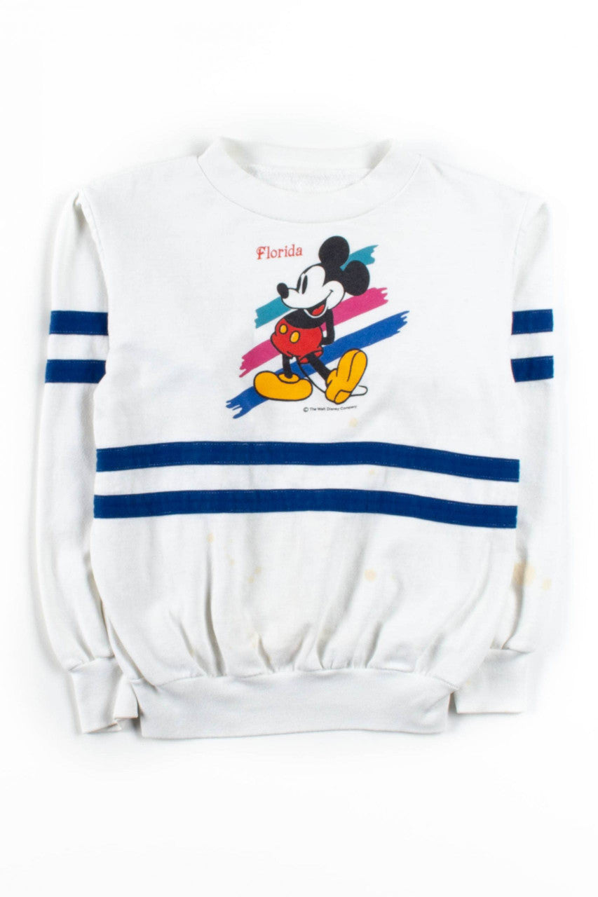 Florida Mickey Mouse Striped Sweatshirt