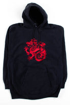 Red Dragon Embroidered Hoodie