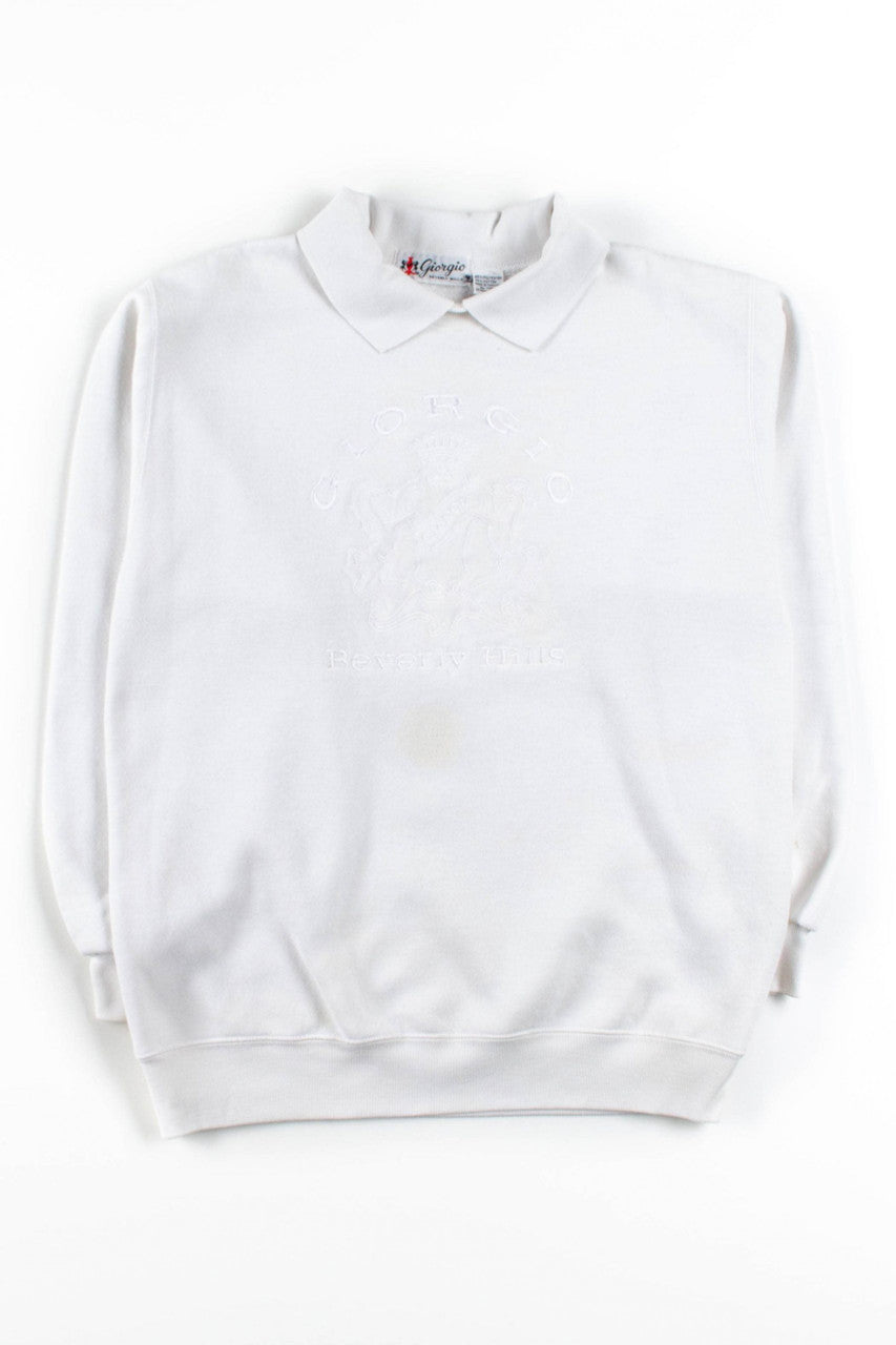 Giorgio Beverly Hills Collared Sweatshirt