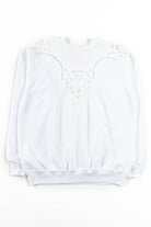 White Lace Sweatshirt 3