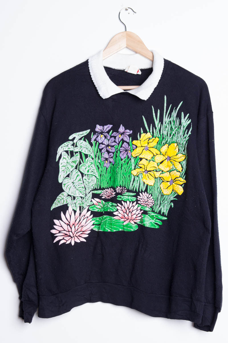 Vintage Flower Garden Sweatshirt