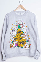 Pumpkins & Kitties Halloween Sweatshirt