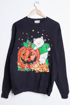 Kitty & Candy Corn Halloween Sweatshirt