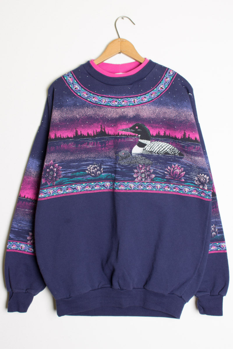 Moonlit Loon Vintage Sweatshirt 1