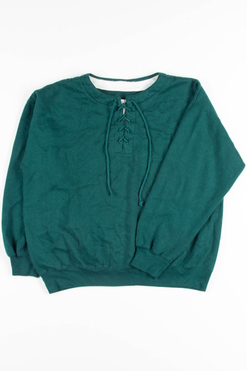 Lace Up Recycled Sweatshirt