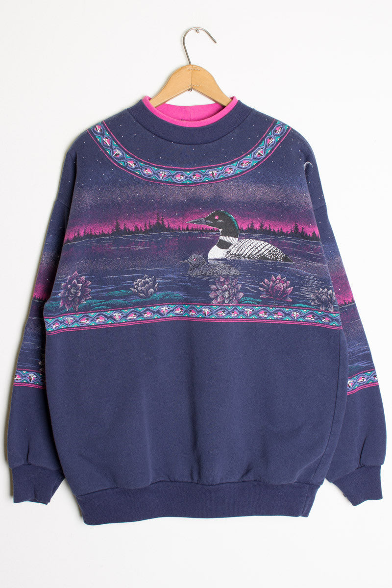 Moonlit Loon Vintage Sweatshirt