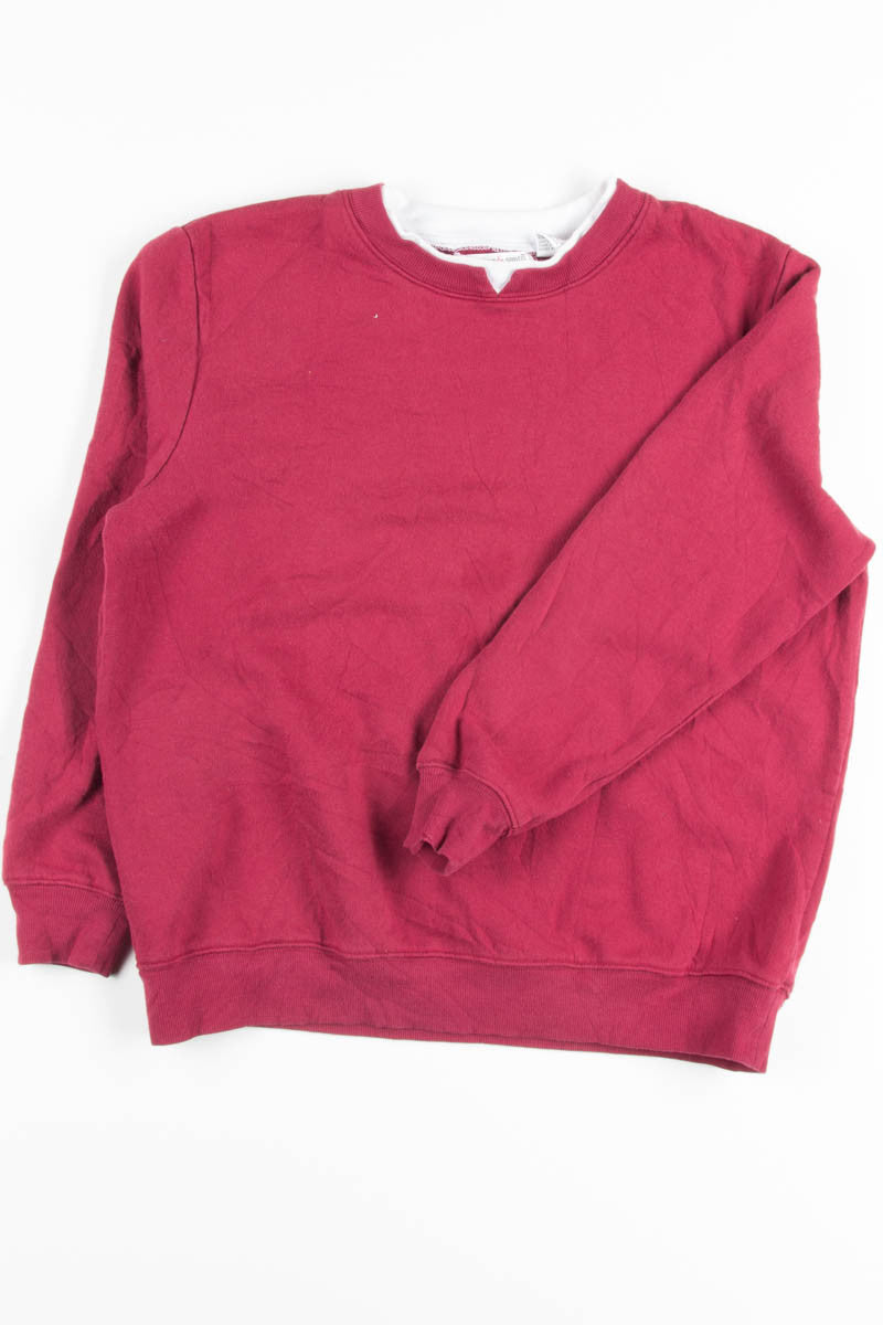 Burgundy Recycled Sweatshirt 1
