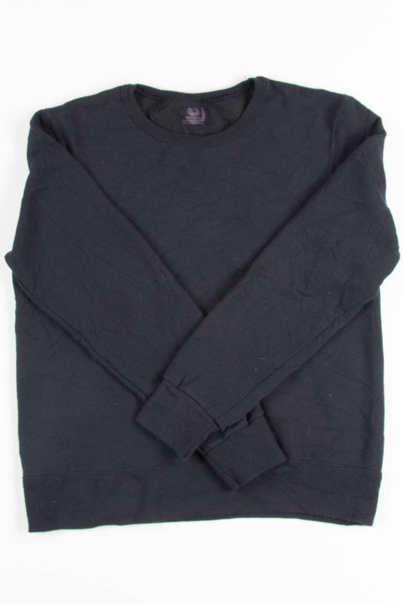 Black Recycled Sweatshirt 1