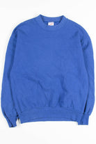 Blue High Neck Recycled Sweatshirt