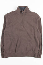 Brown Zip Up Sweatshirt