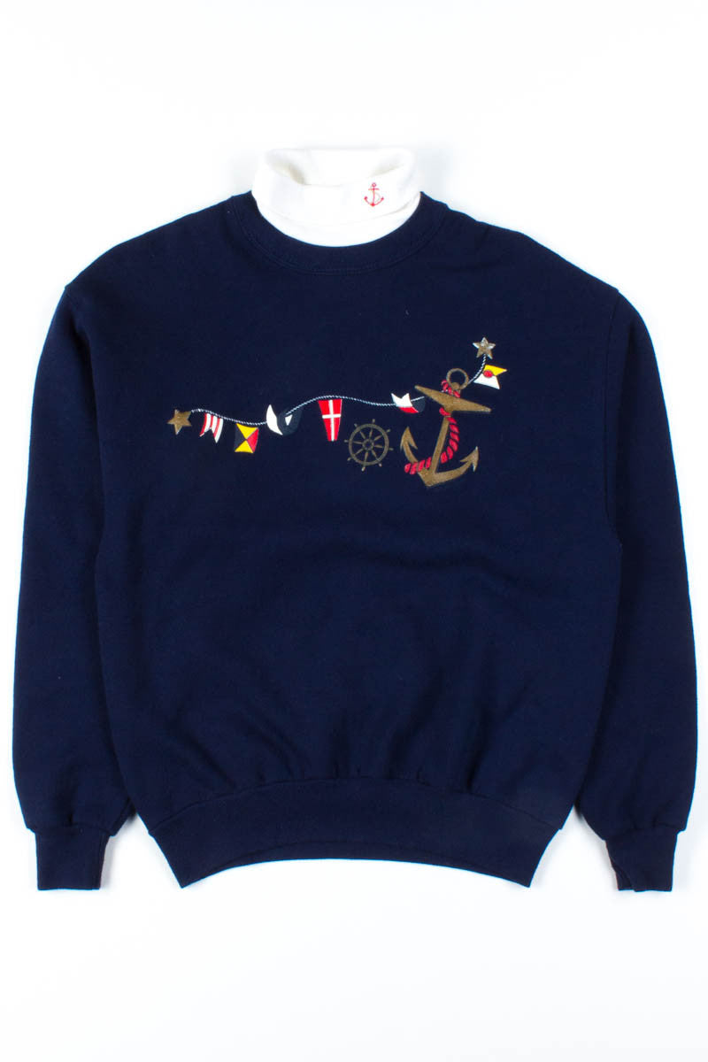 Anchors Turtleneck Sweatshirt