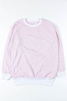 Pink Ringer Sweatshirt