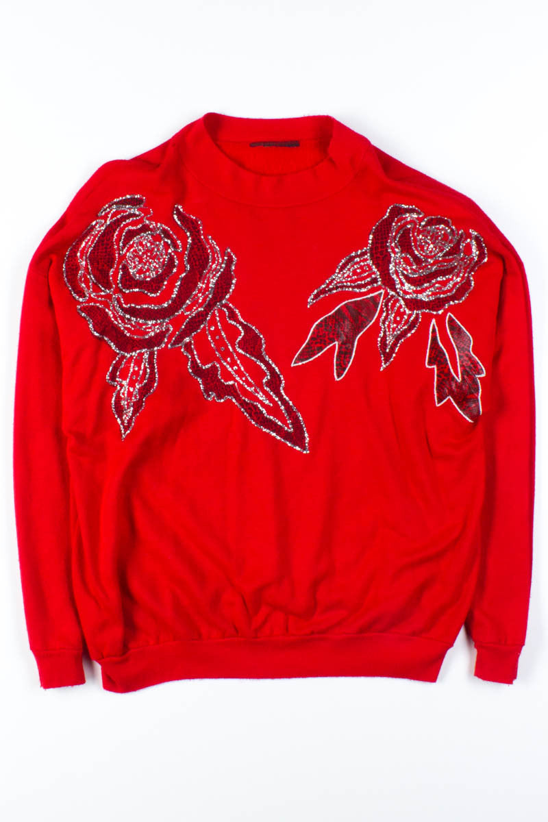 Glitter Roses Sweatshirt
