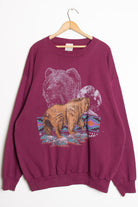 Vintage Bear and Moon Sweatshirt