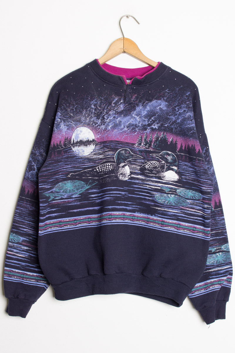 Moonlit Loon Vintage Sweatshirt 2