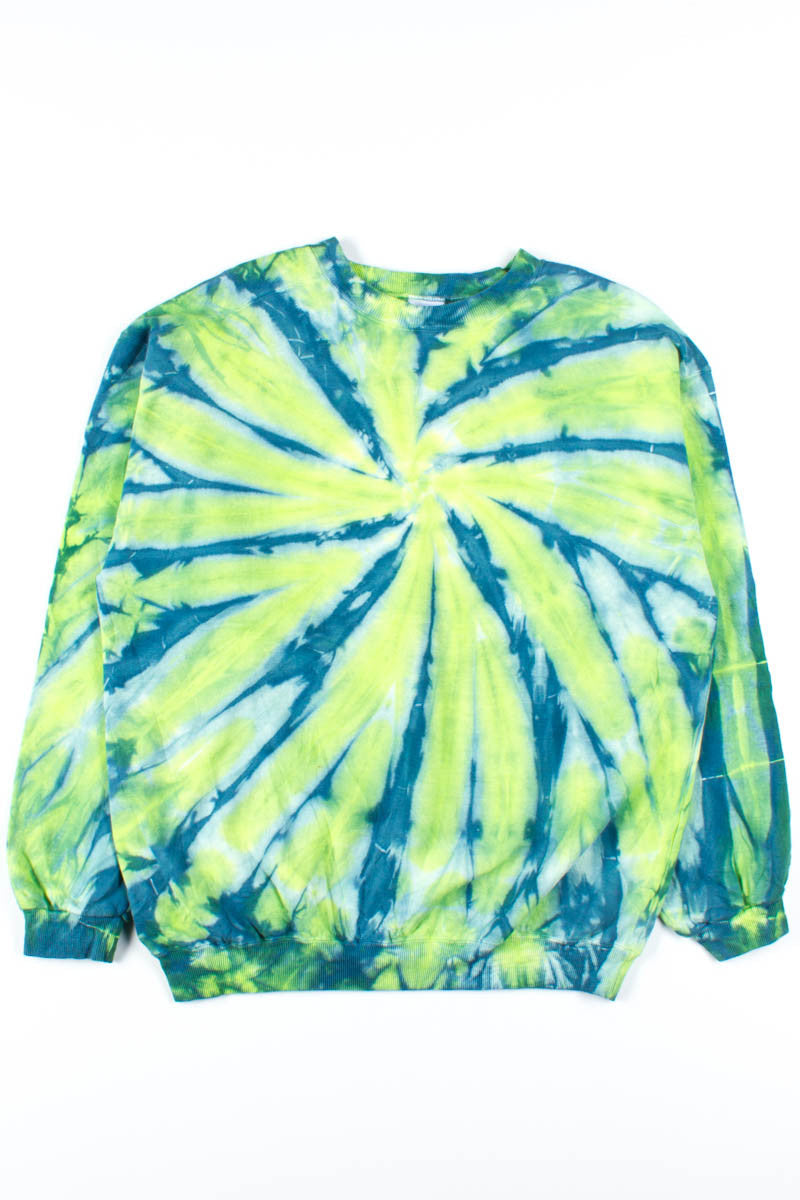 Lime Tie Dye Sweatshirt