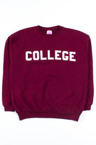 Maroon College Sweatshirt
