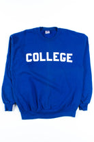 Royal Blue College Sweatshirt