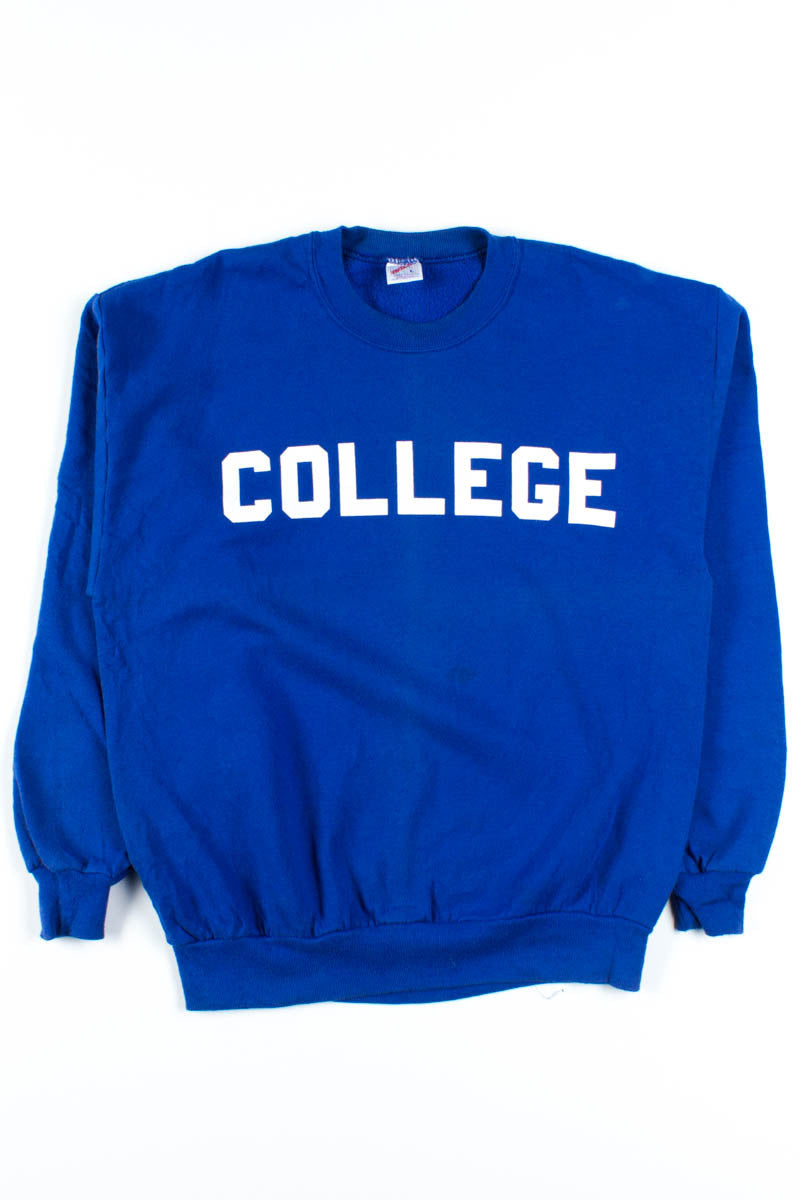 Royal Blue College Sweatshirt