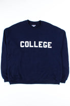 Navy College Sweatshirt