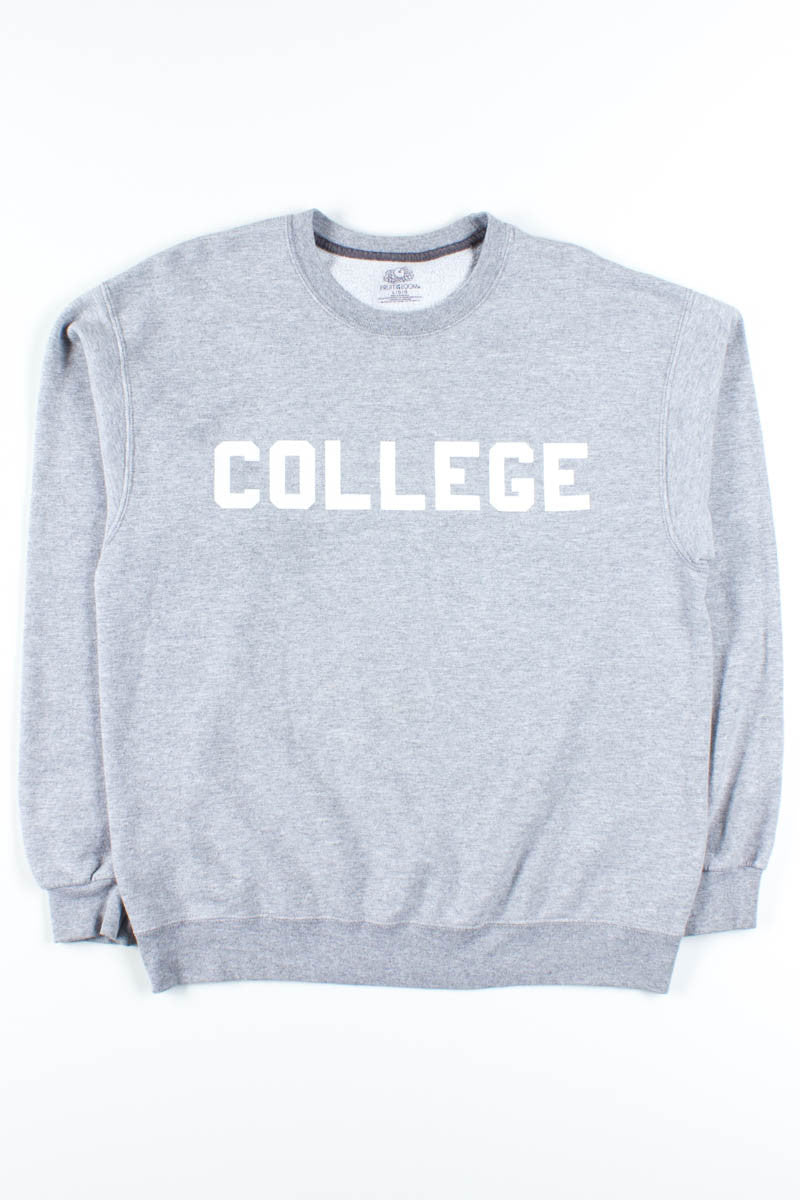 Grey College Sweatshirt
