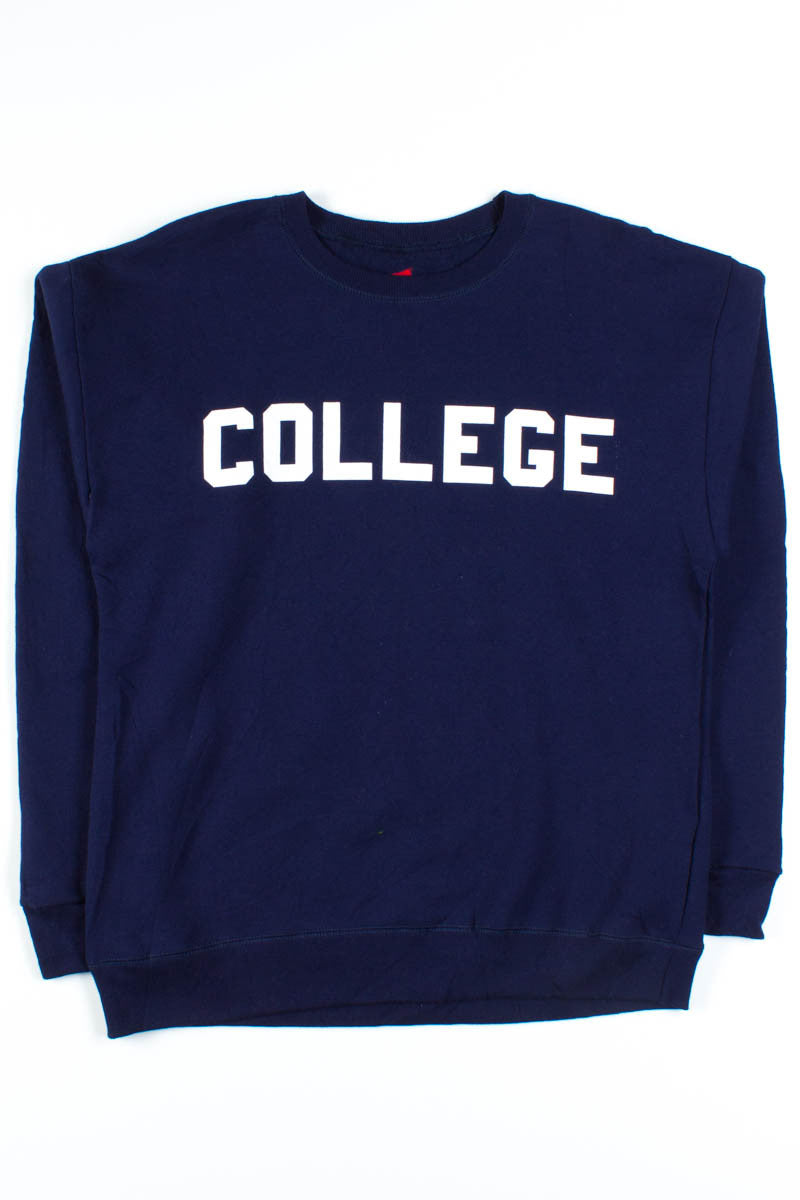 Navy College Sweatshirt 1