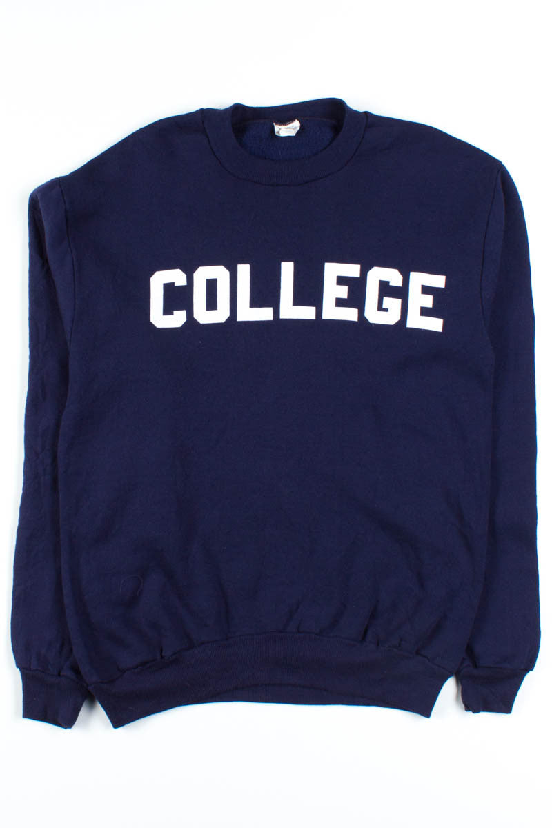 Navy College Sweatshirt 2