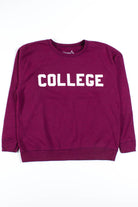 Burgundy College Sweatshirt