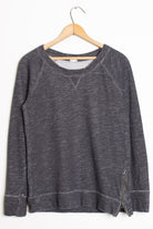 Vintage Charcoal Side Zip Sweatshirt