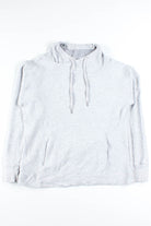 Grey Ribbed Shawl Neck Sweatshirt