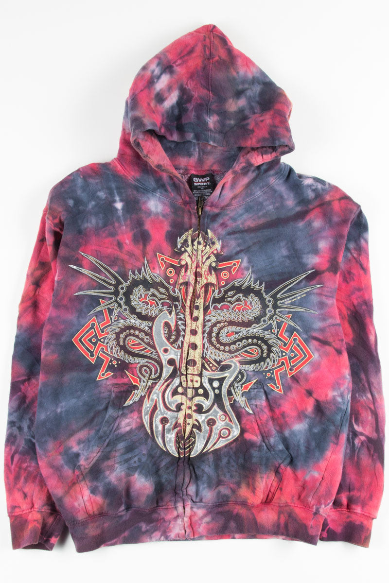 Electric Guitar Tie Dye Hoodie