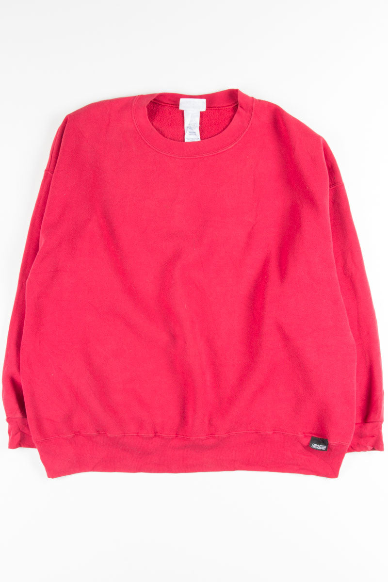 Red Recycled Sweatshirt 2