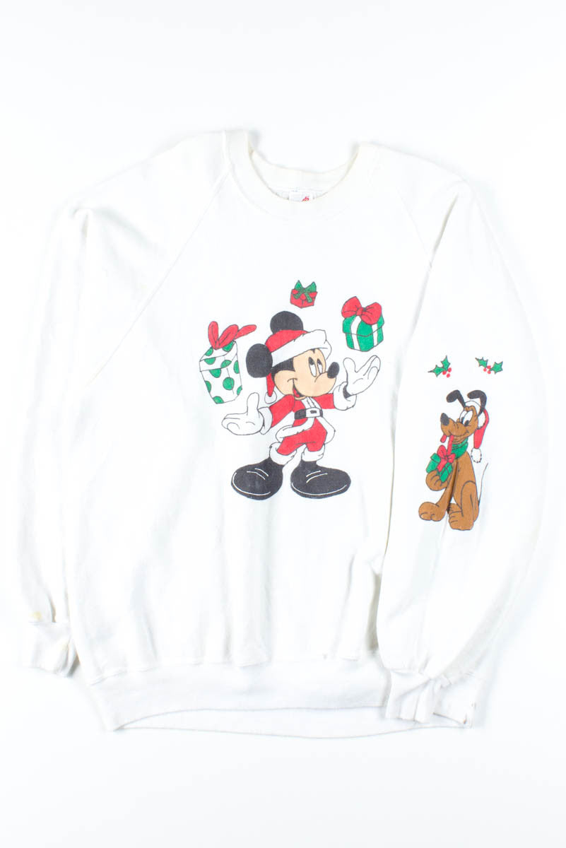 Mickey & Pluto Christmas Sweatshirt