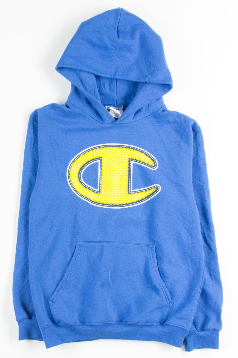Blue Champion Logo Hoodie