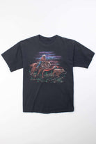 Cowboy Night Rider T-Shirt (Single Stitch)
